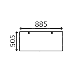 szyba do ciągnika Fendt - tylna dolna G816810050060