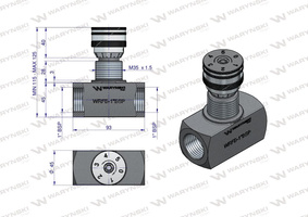 Zawór dławiący WRFB 90 1''BSP Waryński