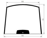szyba do ciągnika Kubota - przednia 3C59170510 (1724)