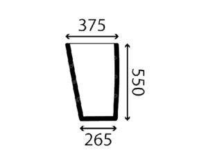 szyba koparko-ładowarka CAT - przednia dolna lewa 205-9605 (3055)