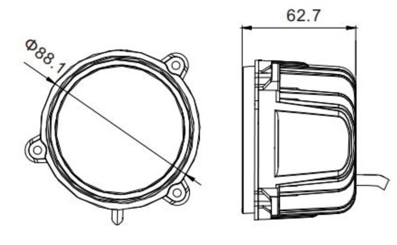 lampa robocza, reflektor LED John Deere, Case, New Holland 30W AL209455