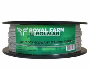Drut do pastucha 1000m ocynkowany fi 1.2 mm ROYAL FARM