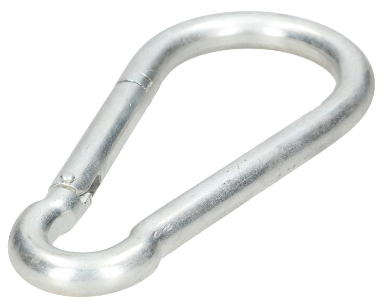 Karabińczyk metalowy klasyczny 13x160 stalowy