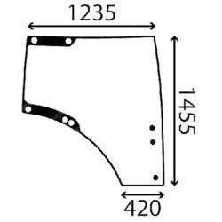 szyba do ciągnika John Deere - drzwi prawe L212968 (3120)