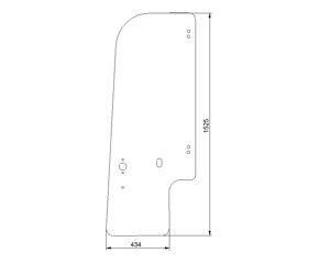 szyba Case, New Holland - drzwi 87647289 (2094)