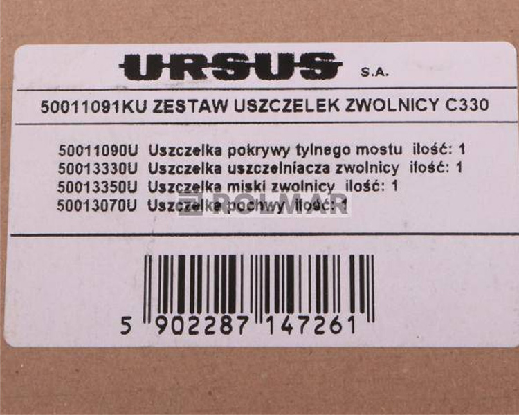 Zestaw uszczelek zwolnicy 50013330 50013350 50013070 C-330 oryginał Ursus