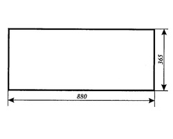 szyba do ciągnika Lamborghini, Same - tylna dolna 092312550 (759)