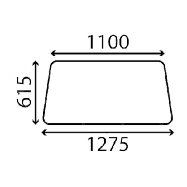 szyba Deutz-Fahr - tylna 02372243
