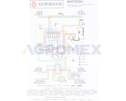 instalacja elektryczna łączona kpl. alternator Ursus C-360 Oryginał 46457931A