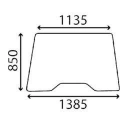 szyba Landini, Massey Ferguson - przednia 1427335M1