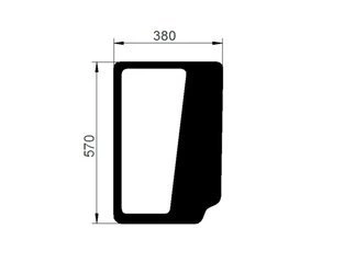 szyba New Holland TD5, Case Farmall A - przednia dolna lewa 84396388 (3404)
