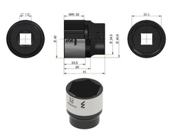 Nasadka sześciokątna 1/2" 32 mm Waryński