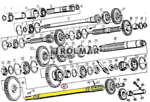 Wałek przekaźnika mocy C-330 Skropol