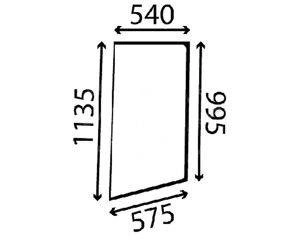 szyba JCB - boczna prawa 827/30529 (2143)