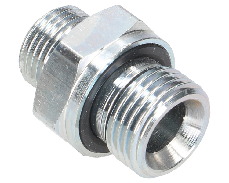 Złącze hydrauliczne proste BB (przyłączka) M18x1.5 (12L) x 1/2" BSP z uszczelnieniem XGE12LR-1/2"ED (G1/2X18) Waryński