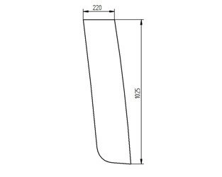 szyba Liebherr - boczna lewa 7028783 (4676)