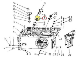 Pokrywa filtra podnośnika C-330 50160480