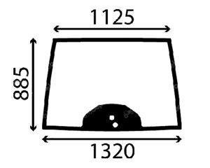 szyba do ciągnika Deutz-Fahr - przednia 0.021.3326.0 (5292)