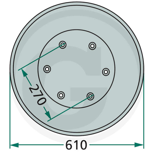 Talerz ślizgowy Kosiarka Deutz Kverneland KM20 fi 610 KM 20