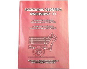 Katalog części rozrzutnik obornika dwuosiowy 4t