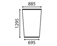 szyba do ładowarki Case - przednia 367889A1, 326951A1 (3144)