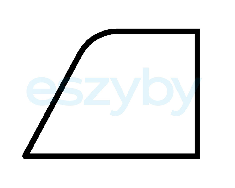 szyba wózek widłowy Manitou MC - drzwi górna lewa 561089 (4692)