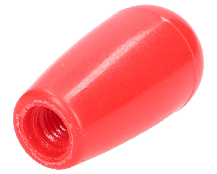 gałka dźwigni wydłużona 52mm, M10 czerwona