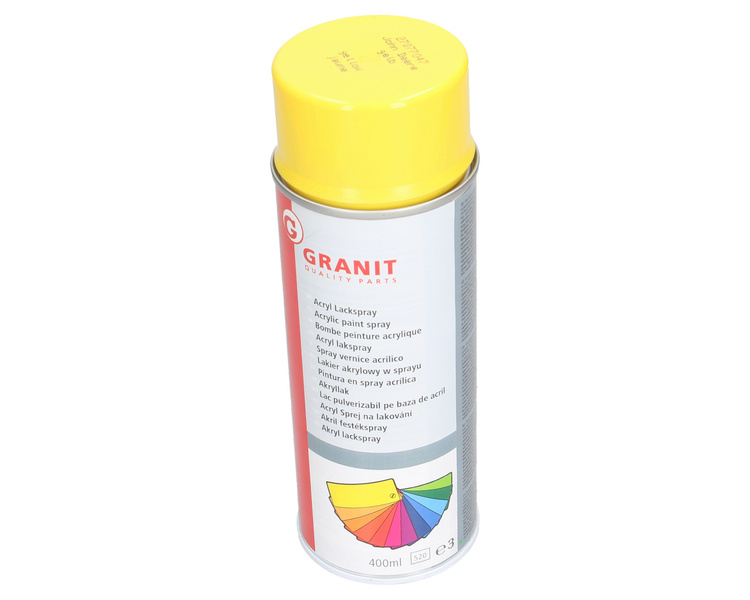 Lakier akrylowy w sprayu żółty John Deere 400 ml Granit