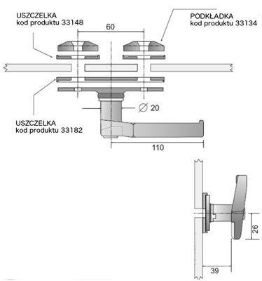 zamknięcie szyby ciągnika, koparki lewe 5905616710549