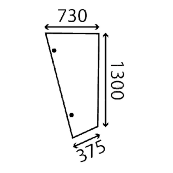 szyba New Holland - boczna 80428482 (4723)