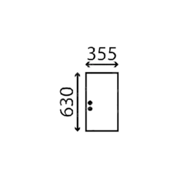 szyba JCB - tylna przesuwana lewa KHN1296