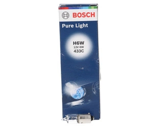 żarówka BOSCH H6W 12V 6W BAX9s 433C Pure Light