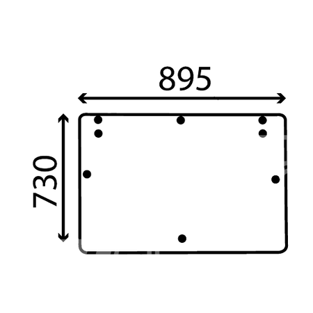 szyba Fiat F100 F110 F115 F120 F130 F140 - tylna 5154756 (1399)
