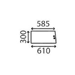 szyba Massey Ferguson - tylna dolna 3101830M1