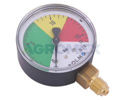 Manometr suchy opryskiwacza M63 16 bar M12x1.5 dolne przyłącze POLMO