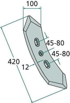 dłuto redlicy agregatu Kockerling 506033 proste 420mm