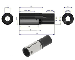 Nasadka sześciokątna 1/2" 18 mm długa Waryński