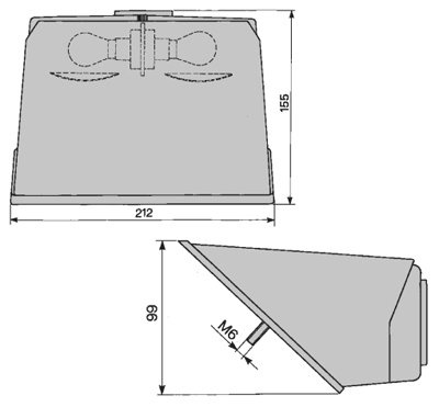 lampa tylna prawa COBO Case, Fiat, Ford, Massey Ferguson, New Holland 83960359, E4NN13N465AB