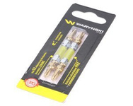 Końcówki wkrętakowe z absorberem PH2 65mm Waryński komplet w blistrze dwusztukowym