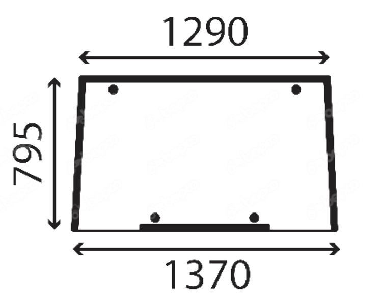 szyba Yanmar - przednia 1-942927