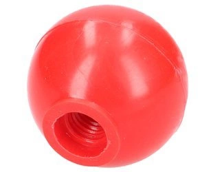 Gałka dźwigni czerwona fi 40mm, M10
