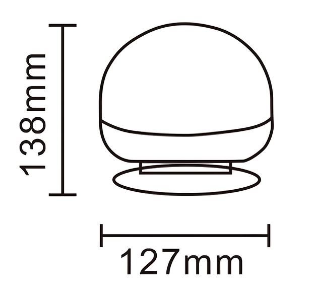 lampa błyskowa ostrzegawcza LED 12/24V na magnes LW0030-ALR Kamar