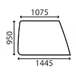 szyba Case - boczna górna prawa H2447069, B2547021, 2547021 (4896)