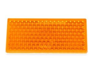 Odblask prostokątny przyklejany pomarańczowy