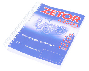 katalog części zamiennych Zetor Forterra 95, 105, 115, 125, 135 do 2010