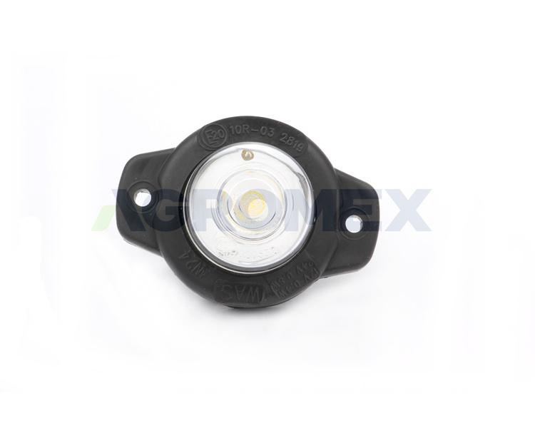 Lampa obrysowa, przednia LED 12 V - 24 V biała
