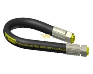 Przewód hydrauliczny 160 bar gwint M22x1.5 proste L-2200mm DN12-1SN 16MPa Waryński