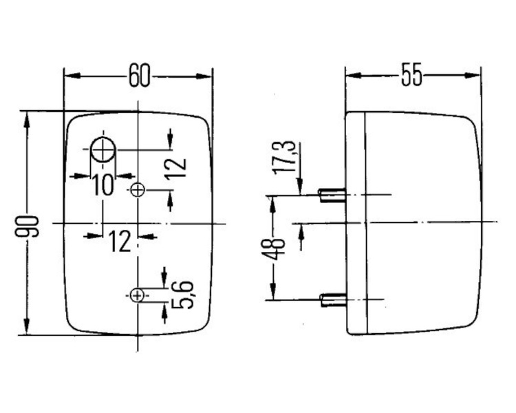 Lampa kierunkowskazu kombajn John Deere Case Mccormic AL24548 Hella