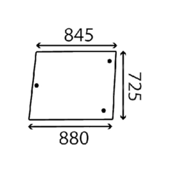 szyba Case - boczna 6052020000