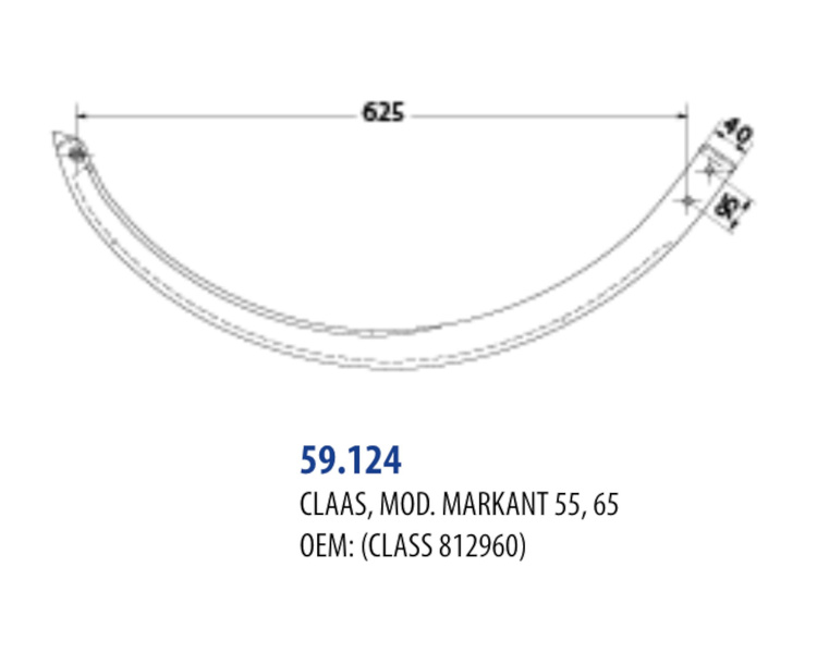 Iglica igła metalowa prasa Claas do drutu Markant 55 65 812960